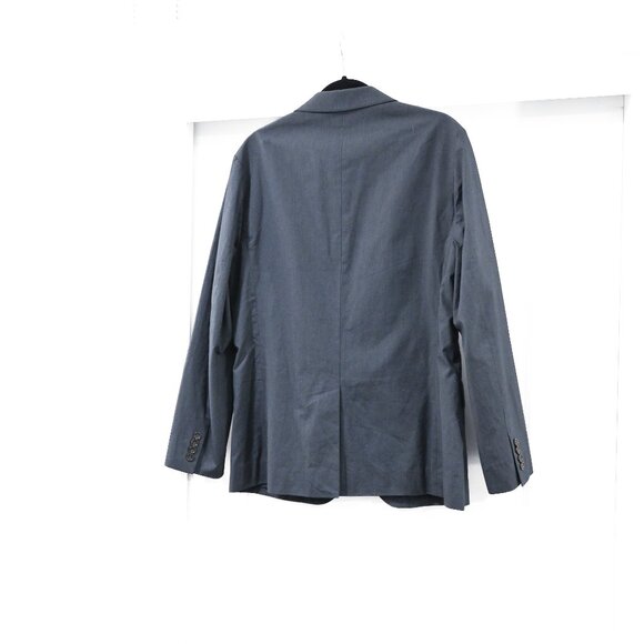 J Crew Unstructured Cotton Twill Microstripe Blazer Jacket Gray Blue - Picture 5 of 7